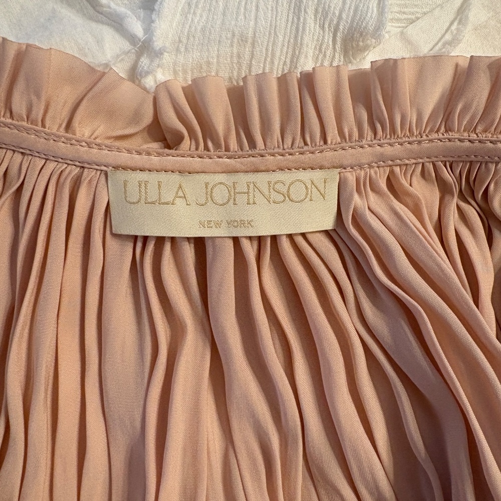 Designer Ulla Johnson Rouen Silk Ruffle Blouse - Picture 6 of 6